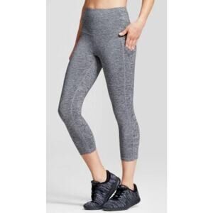NWT C9 Champion Women’s High-Waisted Capri Leggings 20" Dark Gray Size M Active
